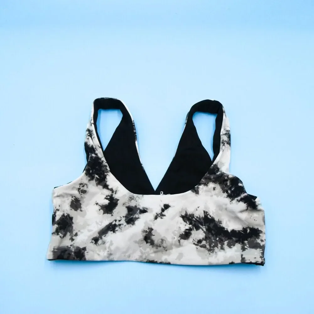 Victorias Secret XS Gray Marble Unpadded Pullover Wide Strap Bikini Top Swimwear - Picture 3 of 4